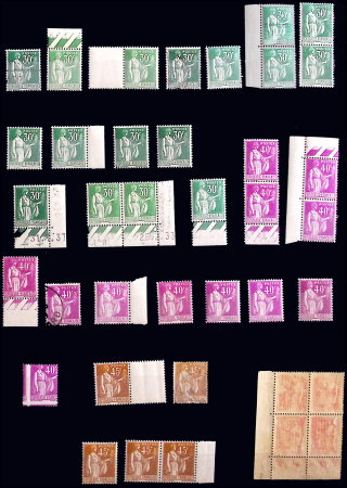 N°280 à 289 Paix, Collection spécialisée neufs * e