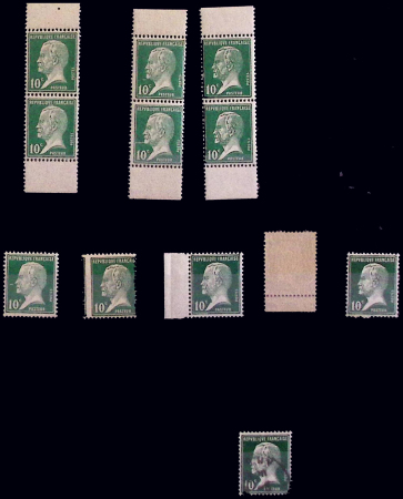 N°170 à 81 Série Pasteur, collection spécialisée, 