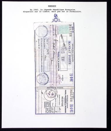 Semeuse Lignée, Timbre vert, Mandat n°M3, Série D,