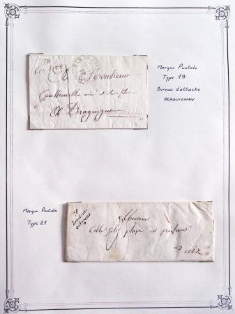 ARC sur ARGENS, 3 LST avec Cursive, 8 Lettres affr