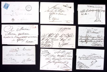 Lot de 13 MP et 5 Lettres affr., toutes différente
