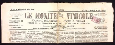 N°9 2c. rose obl. TYPO s. Journal LE MONITEUR VINI