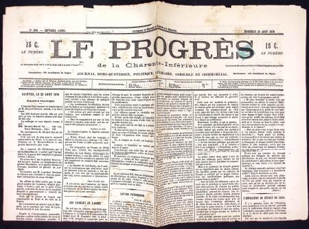 N°62 2c. vert, obl. TYPO sur Journal LE PROGRES du