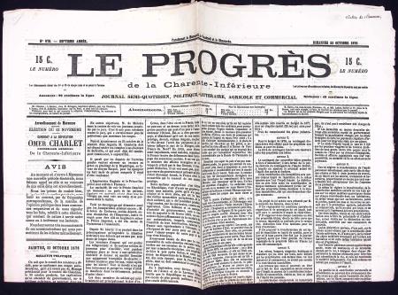 N°52a 4c. gris-jaunâtre, obl. TYPO s. Journal LE P