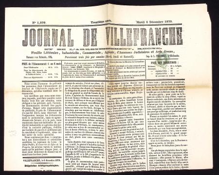 N°25 1c. vert-bronze, obl. TYPO sur Journal de VIL