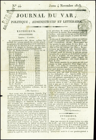 MP P.78.P./DRAGUIGNAN sur JOURNAL DU VAR du 4/11/1