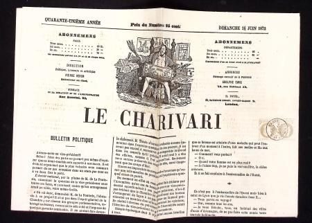 N°27 4c. gris PAIRE obl. càd PARIS 17/6/72 sur LE 