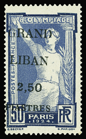 N°21c 2.50pi s 50c, variété "G" maigre, neuf **, TTB.
