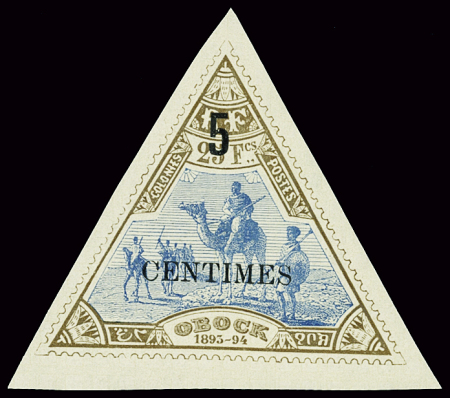 N°35 5c sur 25F bistre et bleu, neuf **, très frais,