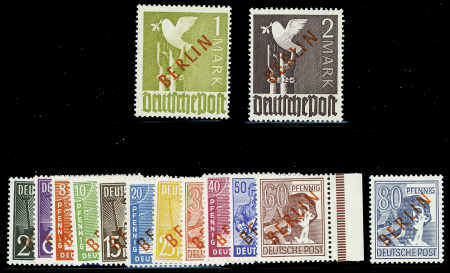 N°1 à 18 neufs **. Rare série avec le certificat, grand