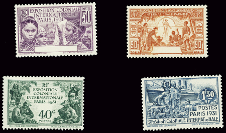 N°149a-152a, série Exposition coloniale 1931, sans