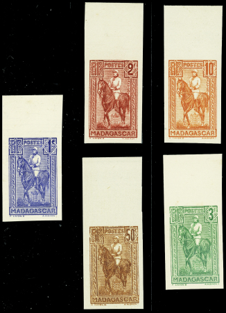 N°183a-187a,   Galliéni gravés 1931, dont le 1c sur