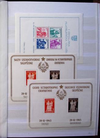 1937-2002 collection des blocs et mini-feuilles (de