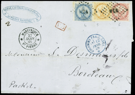 Colonies générales n°4 + 5 + 6 obl CAD "Martinique