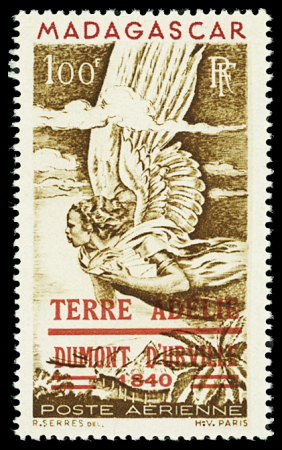N°1 100f brun-jaune et rouge, variété apostrophe plus