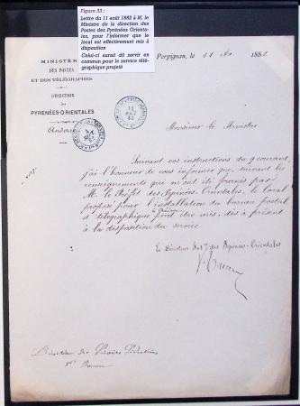 Lettre à en-tête "Ministère des postes et des télé