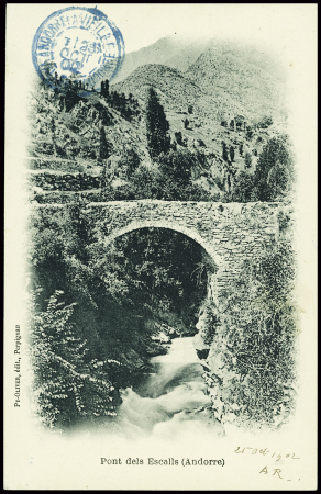 France n°111 obl CAD "Porte Pyrénées Orles" (1902)