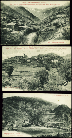 10 CP d'Andorre, plupart Labouche AFF semeuses obl