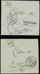 2 lettres en franchise intérieure adressées à Cani