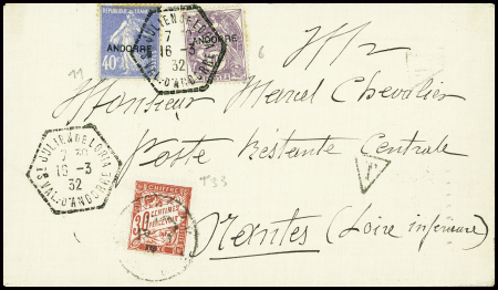 N°6 + 11 obl hex "St Julien de Loria Val d'Andorre