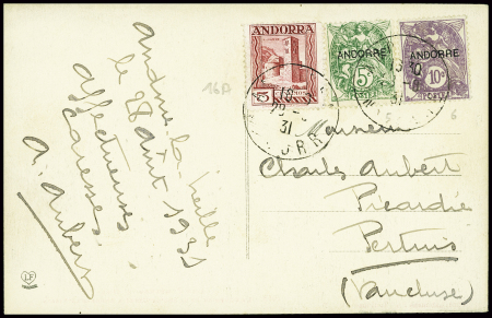 N°5 + 6 en mixte avec Andorre espagnol obl CAD "An