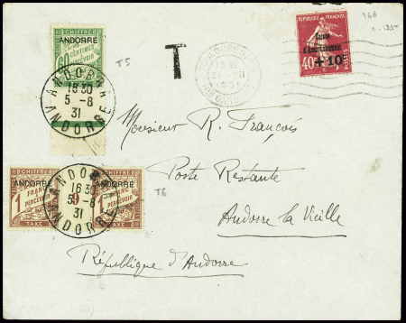France n°266 obl Toulouse-gare (1931) sur lettre e