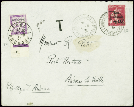 France n°266 obl CAD "La Tour de Carol entrepôt Py