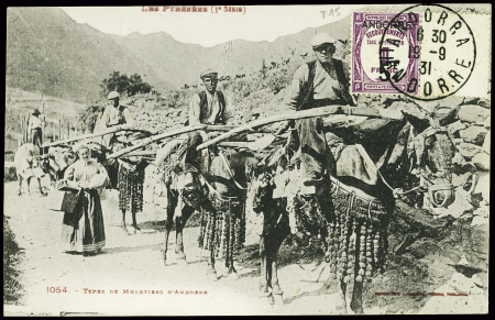 Andorre timbre-taxe n°15 obl CAD "Andorra Andorre"