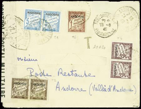 Lettre non AFF de Toulouse (1940) en poste restant