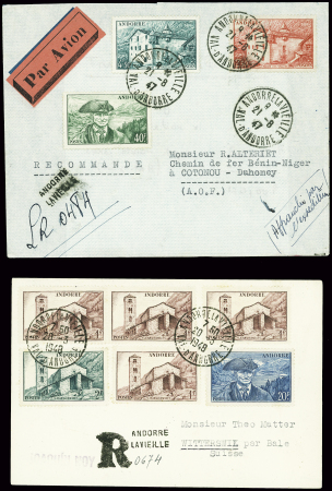 3 plis d'Andorre la Vieille (1947 - 1948) AFF dive