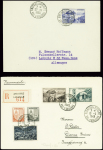 14 plis de 1947 - 1951 AFF divers Andorre dont n°1