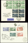 14 plis de 1947 - 1951 AFF divers Andorre dont n°1