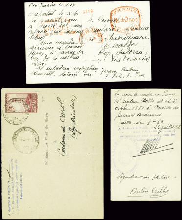 6 lettres et documents relatifs au maintien de l'o