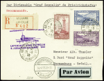 N°35 + 40 + 44 obl Andorre la Vieille (25.9.33) su