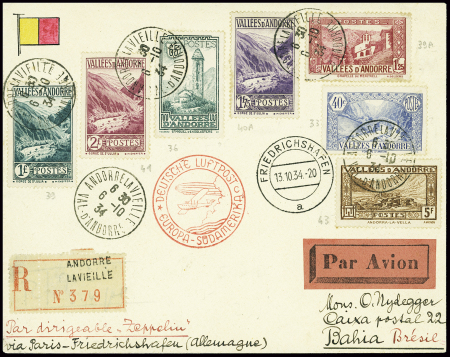 N°33 + 36 + 39 + 39A + 40A + 41 + 43 obl Andorre l