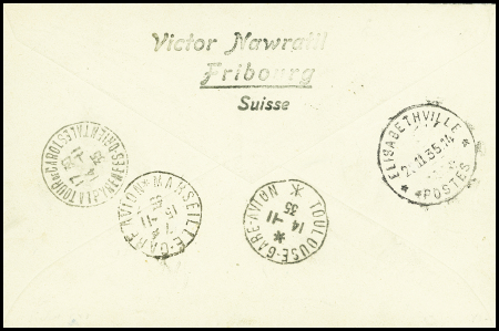 N°43 obl Andorre la Vieille (1935) sur lettre reco