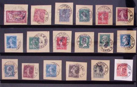 Pièces variées d'Andorre dont CP et lettres des an