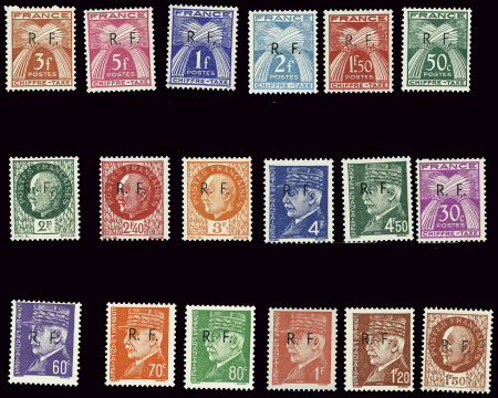 BORDEAUX N°1 à 11 poste + taxes n° 12 à 18, les 18