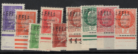 BRIANCON N°1 à 9, les 9 valeurs, neufs **, TB