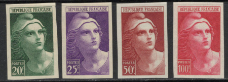 N°730 à 733 Marianne de Gandon, neufs **, TB