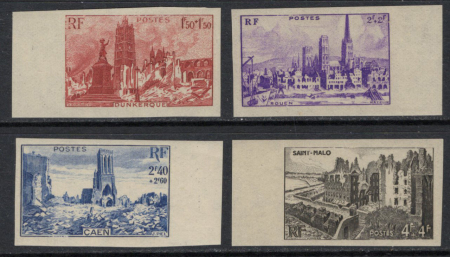 N°744 à 747, les 4 valeurs bdf, neufs **, TB