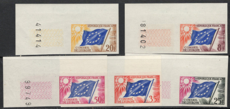 N°17 à 21, les 5 valeurs cdf, neufs **, TB