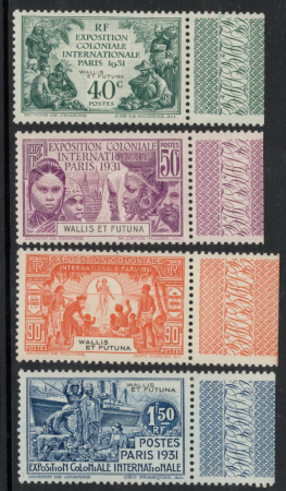 Exposition coloniale de Paris 1931 , les 103 valeu