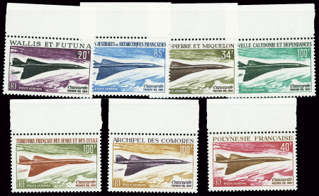 Concorde 7 valeurs, neufs **, TB