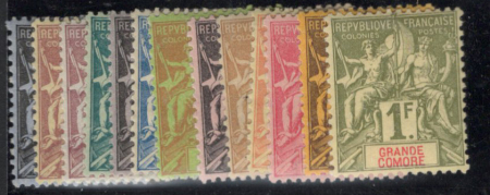 N°1 à 13, neufs * , TB