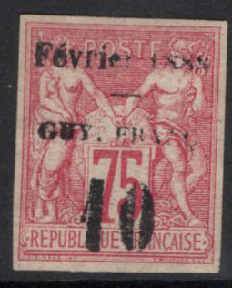 N°9a 10c sur 75c carmin, neuf *, TB