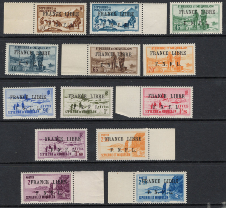 N°250 + n°253 + n°254/256 + n°259/260 + n°262 à n°