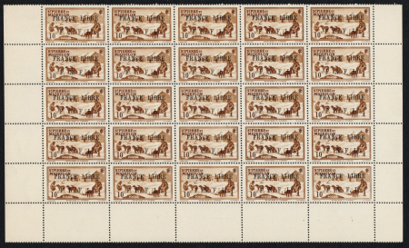 N°250 France libre feuille de 25 timbres, neufs **