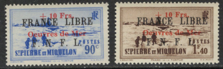 N°311A/311B oeuvres de mer, neufs **, TB