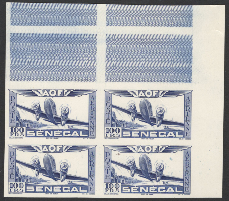 POSTE AERIENNE N°30e essai non dentelé sur carton 